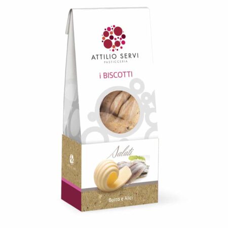Biscotti salati al burro e alici Attilio Servi