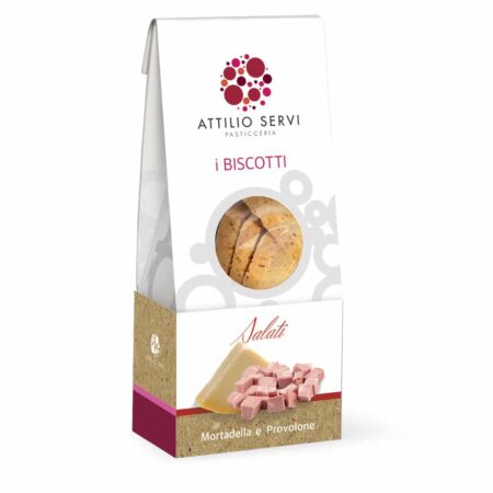 Biscotti artigianali salati mortadella e provolone Attilio Servi