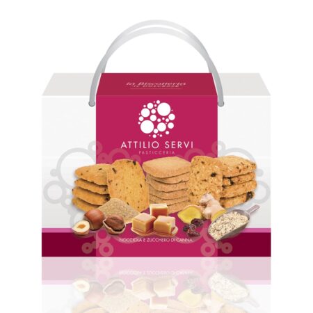 Shopper con i biscotti artigianali Attilio Servi