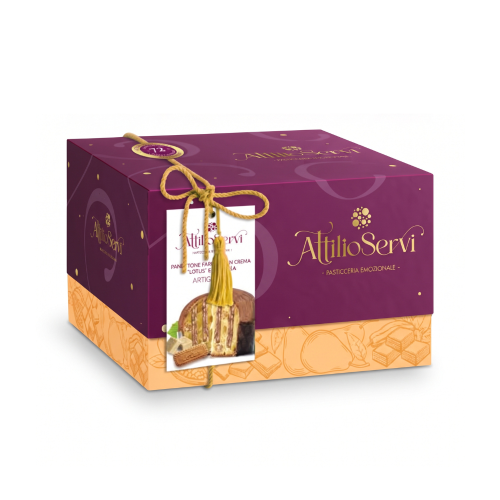 BOX panettone crema lotus e nocciola
